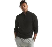 Nautica Men's Navtech Quarter-Zip Sweater, Elegant Black, XL