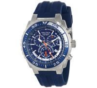 Nautica Men's Nst 700 N14676G Blue Rubber Quartz Watch with Blue Dial