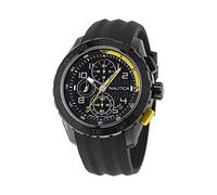 Nautica Men's NAPNSS302 NST 101 Black Silicone Strap Watch, Black/Black/Black