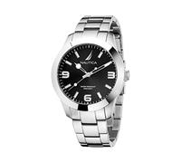 Nautica Men's Pacific Beach 43mm Watch, Silver/Black/Silver, Modern
