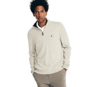 Nautica Men's Quarter-Zip Sweater, (Navtech Collection Fall/Winter 2024) Grey Heather, L