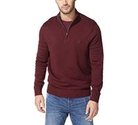 Nautica Men's Quarter-Zip Sweater, Royal Burgundy, XXL