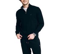Nautica Men's Quarter-Zip Sweater, True Black, S