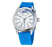 Nautica Men's Quartz Silicone Strap, Blue, 20 Casual Watch (Model: NAPHBS120)