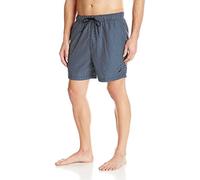 Nautica Men's Quick Dry Micro Arrow Print Swim Trunk, True Black, Medium