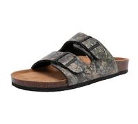 Nautica Men's Sandals - Casual Slides with 2 Adjustable Buckle Straps and Cork Footbed for Ultimate Comfort and Style (Regular/Wide Width, Big Size), Tree Camo, 9