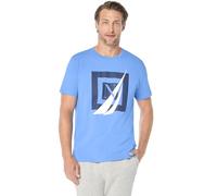 Nautica Men's Short Sleeve 100% Cotton Nautical Series Graphic Tee Polo Shirt, Regatta, S