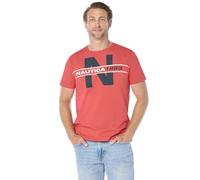 Nautica Men's Short Sleeve 100% Cotton Nautical Series Graphic Tee Polo Shirt, Sailor Red, XXL