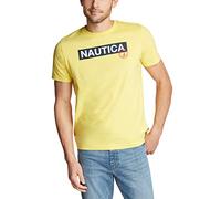 Nautica Men's Short Sleeve 100% Cotton Nautical Series Graphic Tee T-Shirt, Sunfish Yellow, S