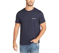 Nautica Men's Short Sleeve Crew Neck T-Shirt, Navy Solid, Medium