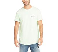 Nautica Men's Short Sleeve Crew Neck T-Shirt, Patina Green Solid, Medium