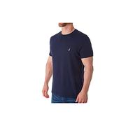 Nautica Men's Short Sleeve Solid Crew Neck T-Shirt, Navy, Large