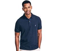 Nautica Men's Short Sleeve Solid Polo Shirt, BasicNavy, M