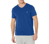Nautica Men's Short Sleeve Solid Slim Fit V-Neck T-Shirt, Royal Blue, Medium