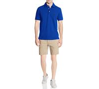 Nautica Men's Short Sleeve Solid Stretch Cotton Pique Polo Shirt, Bright Cobalt, 3X