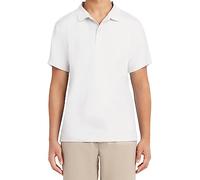 Nautica Men's Short Sleeve Uniform Performance Polo Shirt, White, Medium 36/37