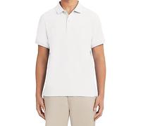 Nautica Men's Short Sleeve Uniform Stretch Polo Shirt, White, 40 UK/42 UK