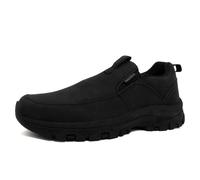 Nautica Men's Slip-On Shoes Casual Walking Loafers with Cushioned Insole and Rugged Outsole, Black, 8