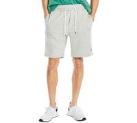 Nautica Mens Soft Cotton Fleece Jogger Gym Active Sweat Shorts, Smoke Grey., X-Large
