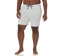 Nautica Men's Soft Knit Elastic Waistband Sleep Lounge Short, Grey Heather, Large