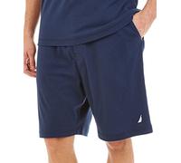 Nautica Men's Soft Knit Elastic Waistband Sleep Lounge Short, Navy, Large