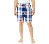 Nautica Men's Soft Woven 100% Cotton Elastic Waistband Sleep Pajama Short, Deep Blue, Medium