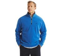 NAUTICA mens Solid 1/4 Zip Fleece Sweatshirt, Olympic Blue, M