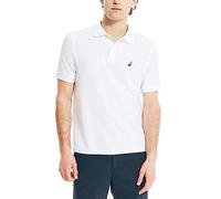 Nautica Men's Solid Anchor Deck Classic Fit Polo, Bright White, S