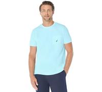 Nautica Men's Solid Crew Neck Short-Sleeve Pocket T-Shirt, Light Blue, L