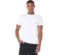 Nautica Men's Solid Crew Neck Short-Sleeve Pocket T-Shirt, Bright White, 6X