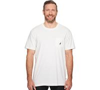 Nautica Men's Solid Crew Neck Short-Sleeve Pocket T-Shirt, Bright White, XXXL Tall