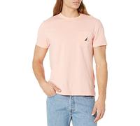 Nautica Men's Solid Crew Neck Short-Sleeve Pocket T-Shirt, Coral Sands, Large