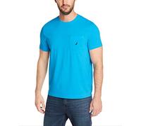 Nautica Men's Solid Crew Neck Short-Sleeve Pocket T-Shirt, Hawaiian Ocean, Large