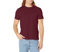 Nautica Men's Solid Crew Neck Short Sleeve Pocket T-Shirt, Shipwreck Burgundy, XXL