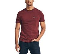 Nautica Men's Short Sleeve Solid Crew Neck T-Shirt, Royal Burgundy, XL