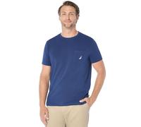 Nautica Men's Solides T-Shirt Rundhalsausschnitt, Kurzärmelig und mit Tasche, Estate Blue, L