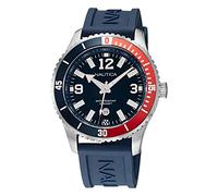 Nautica Men's Stainless Steel Quartz Silicone Strap, Blue, 22 Casual Watch (Model: NAPPBS164)