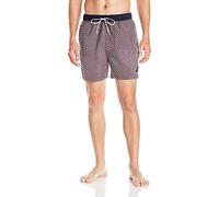 Nautica Men's Standard Quick Dry Print Swim Trunk, Nautica Red, X-Large