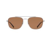 NAUTICA Men's Sunglasses N108SP - Matte Silver with Solid Brown Lens