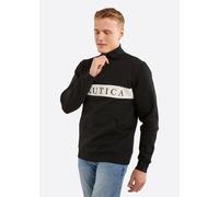 Nautica Men's Travis 1/4 Zip Top in Black | Size: Medium Nautica Black M