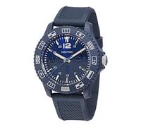 Nautica Men's Wavemakers Blue Wheat PU Fiber Strap Watch, Blue Dial, Modern Style