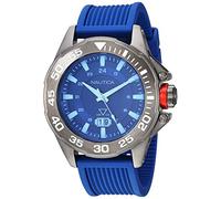 Nautica Men's 'Westview' Quartz Stainless Steel and Silicone Casual Watch, Color:Blue (Model: NAPWSV006)