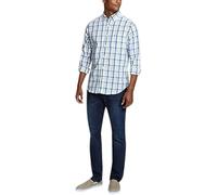 Nautica Men's Wrinkle Resistant Long Sleeve Button Front Shirt, Yellow Shoreline, M