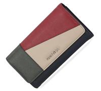 Nautica Money Manager RFID Slim and Small Wallet for Women - Credit Card Holder with Coin Purse and Zipper Wallet, Women's Clutch Organizer, Colorblock, One Size
