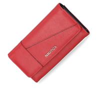 Nautica Money Manager RFID Women’s Wallet Clutch Organizer, Fuego Red (Buff), Women's Clutch Wallet