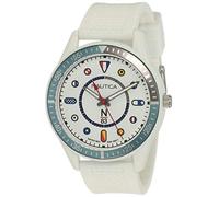 Nautica N/83 Water Resistance White Watch, Silver, Quartz Movement