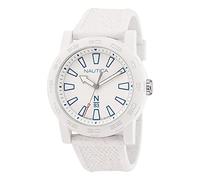 Nautica N83 Men's N83 Ayia Triada White Wheat PU Fibre Strap Watch (Model: NAPATF205), White/Blue