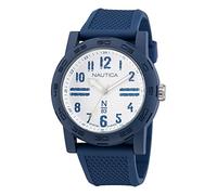 Nautica N83 Men's NAPATS301 Ayia Triada Blue Wheat PU Fiber Strap Watch, Blue/White/Blue
