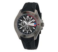 Nautica NCT Leeway Men's Black Silicone Strap Watch (Model: NAPLWS601)