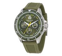 Nautica NCT Windrose Wheat PU Fiber Strap Watch, Green